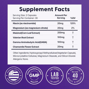 Univera Natural Dreams Melatonin-Free Gentle Sleep Support 60 Capsules