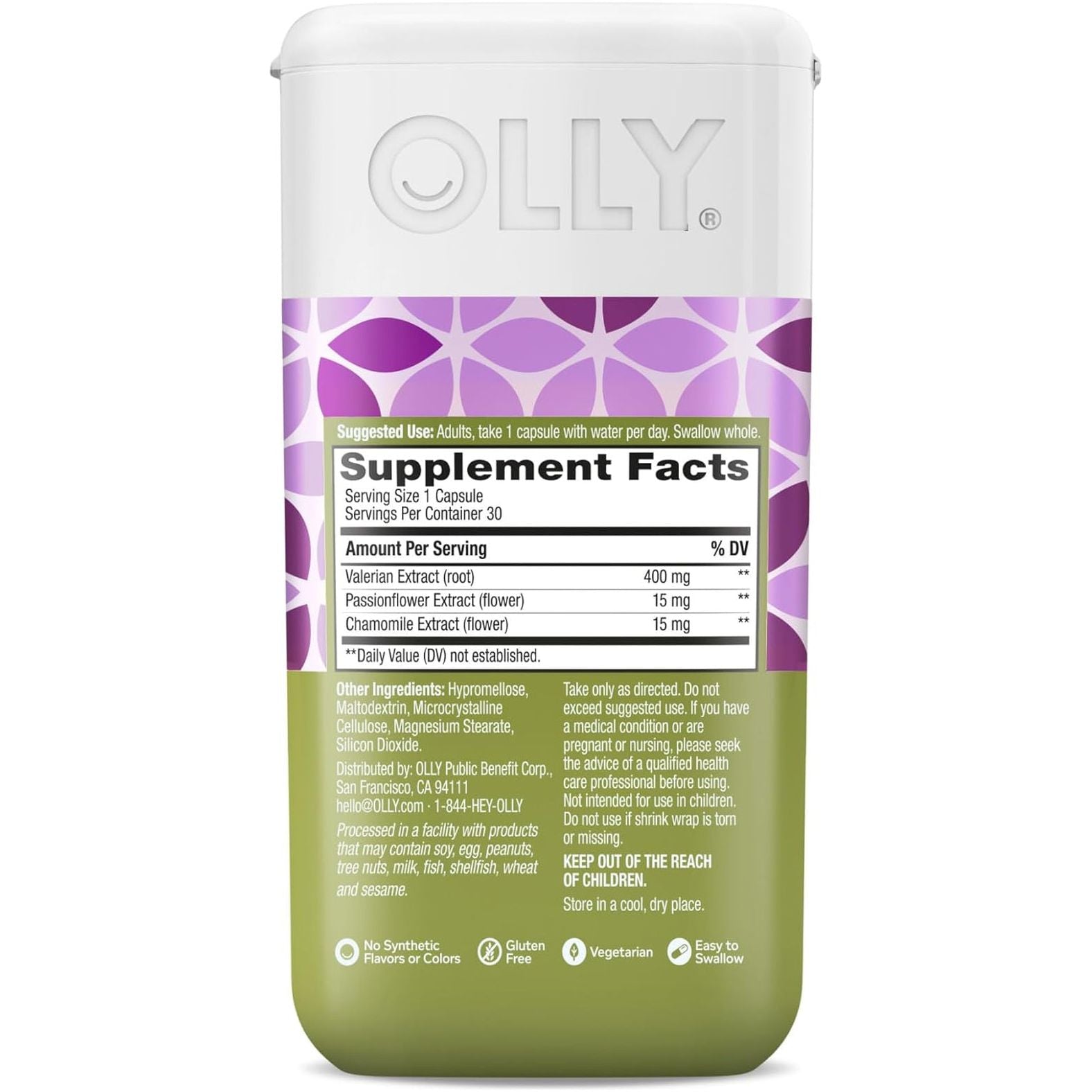 OLLY Sleep Aid Adaptogen Sleep Support Supplement 30Ct Capsules