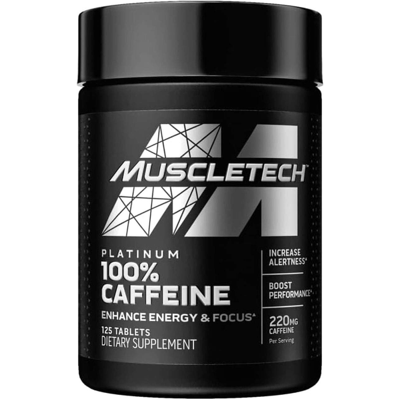 Caffeine Pills, Muscletech 100% Caffeine Energy Supplements, 220Mg (125 Count)