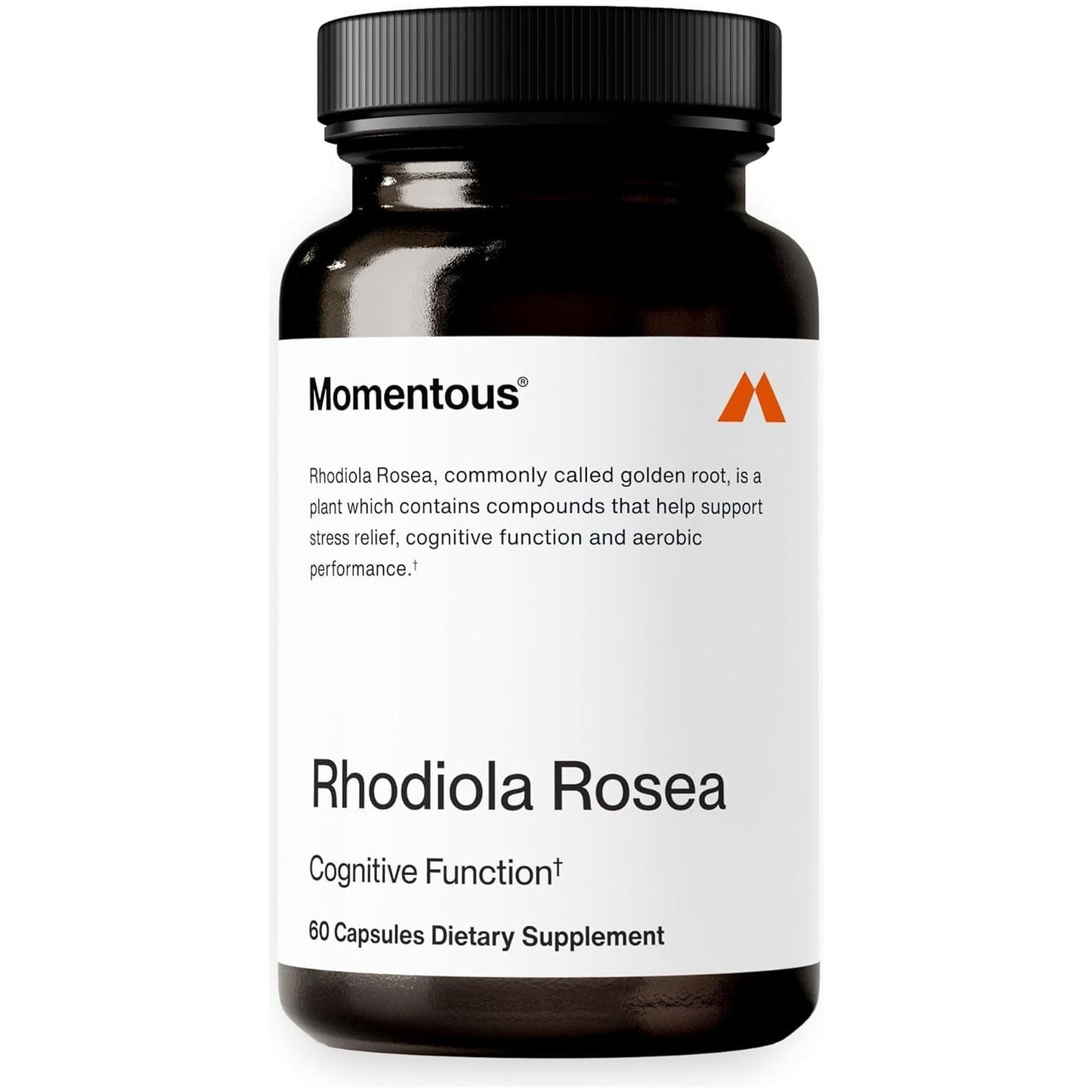 Momentous Rhodiola Rosea Supplement - Adaptogen Supplement for Cognitive Function, Fatigue & Stress Support 60 Servings