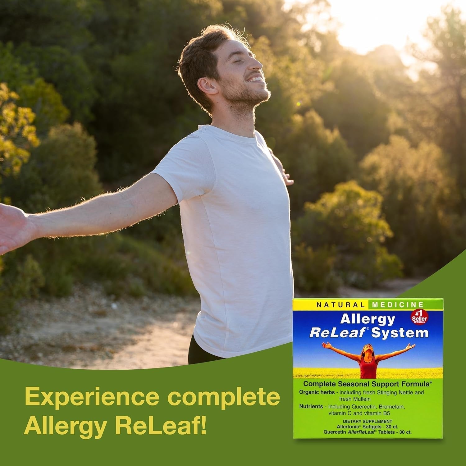 Herbs Etc. Allergy Releaf System - Provides Seasonal Support for Sneezing & Itchy Eyes (30 Servings)