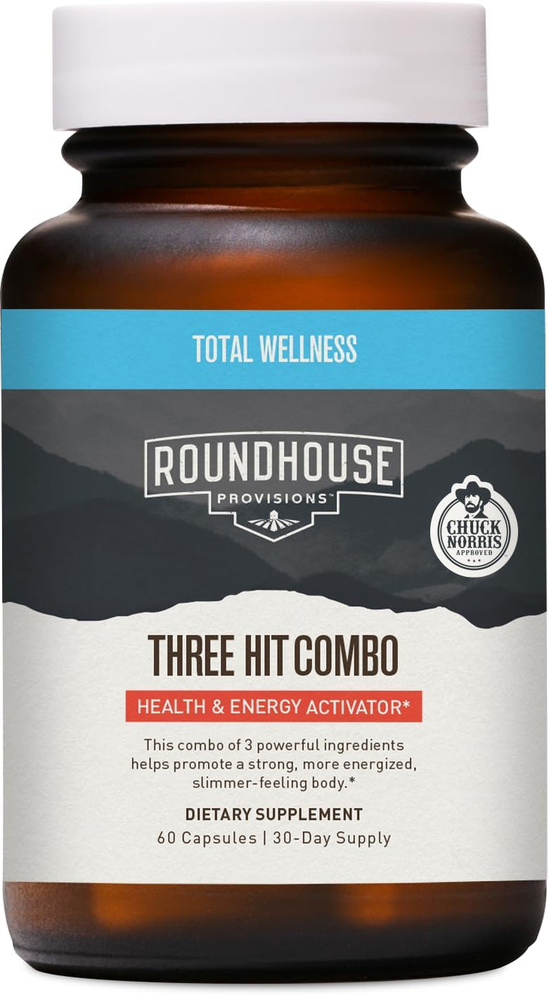 Three Hit Combo – Burn Fat, Boost Energy, and Support Wellness (60 Capsules) 