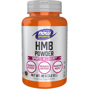 NOW Foods Sports Nutrition, HMB (Β-Hydroxy Β-Methylbutyrate)Powder, Sports Recovery*, 90 Grams