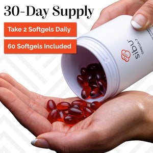 Sibu Omega-7 Softgels, Premium Organic Himalayan Sea Buckthorn Oil (30 Day Supply)