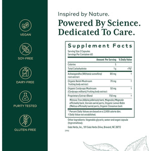 Gaia Herbs Pro Nighttime HPA - Restorative & Healthy Sleep Support Supplement (60 Servings)