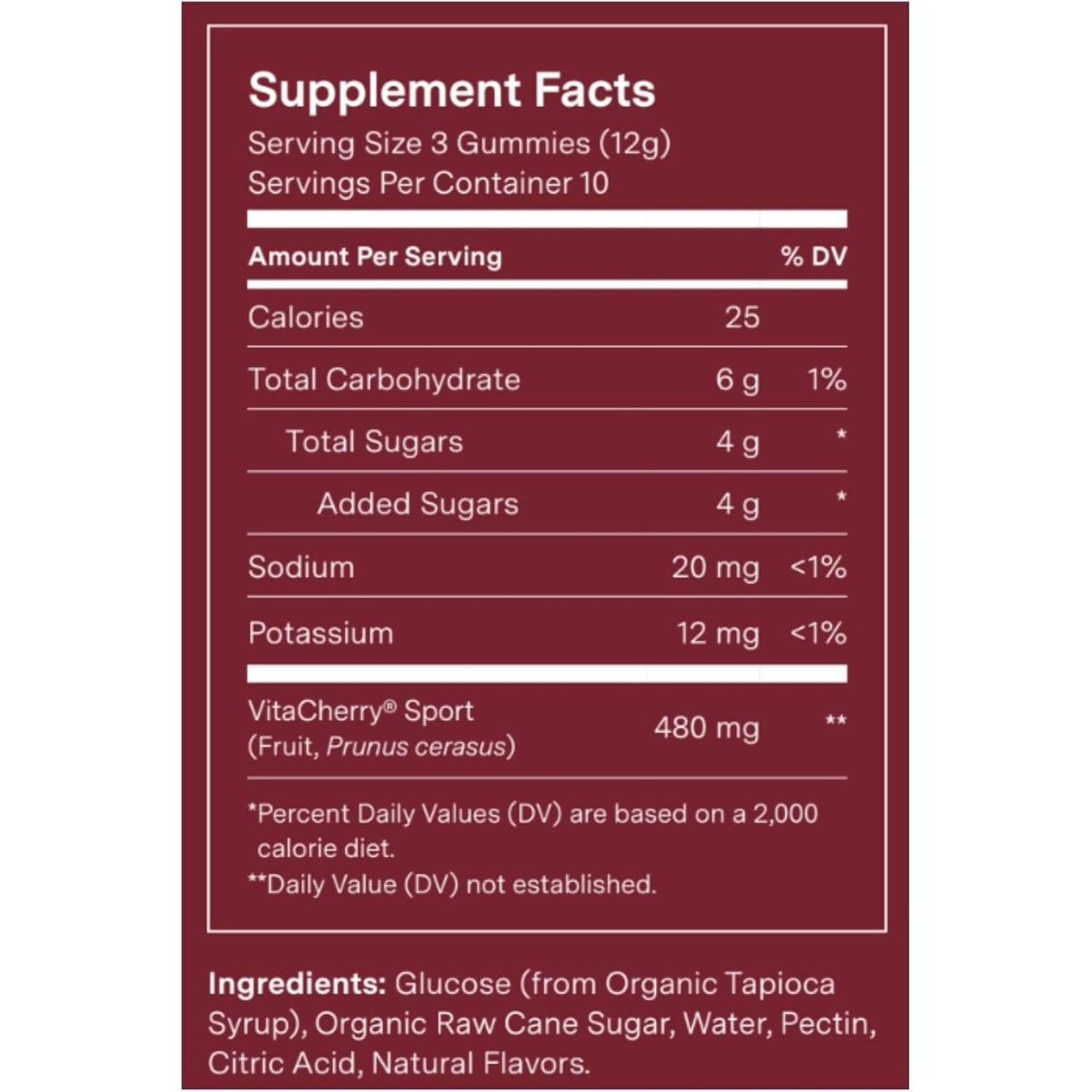 Recovery Gummies - Tart Cherry Gummies for Muscle Recovery with Antioxidants & Electrolytes Combats Soreness, Boosts Energy
