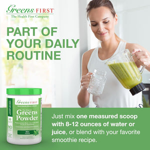 Greens First Original Greens Powder - 49 Superfoods - Organic Fruits & Veggies - Antioxidant Smoothie (Mint, 30 Servings)