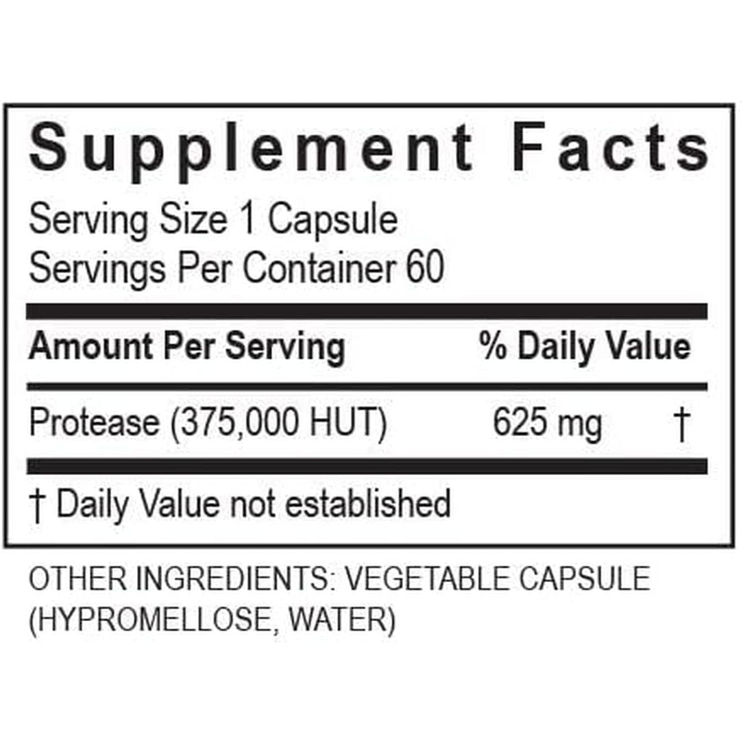 Transformation Enzymes Protease 375K Enzyme Blend Supplement 60 Capsules