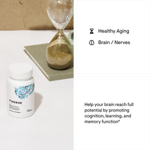 Thorne Brain Factors - Brain Health Supplement with Nicotinamide Riboside, Coffee Fruit Extract, and Betaine Anhydrous - 30 Capsules