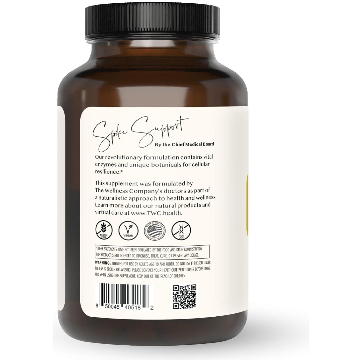 The Wellness Company Spike Support with Nattokinase 120 Count