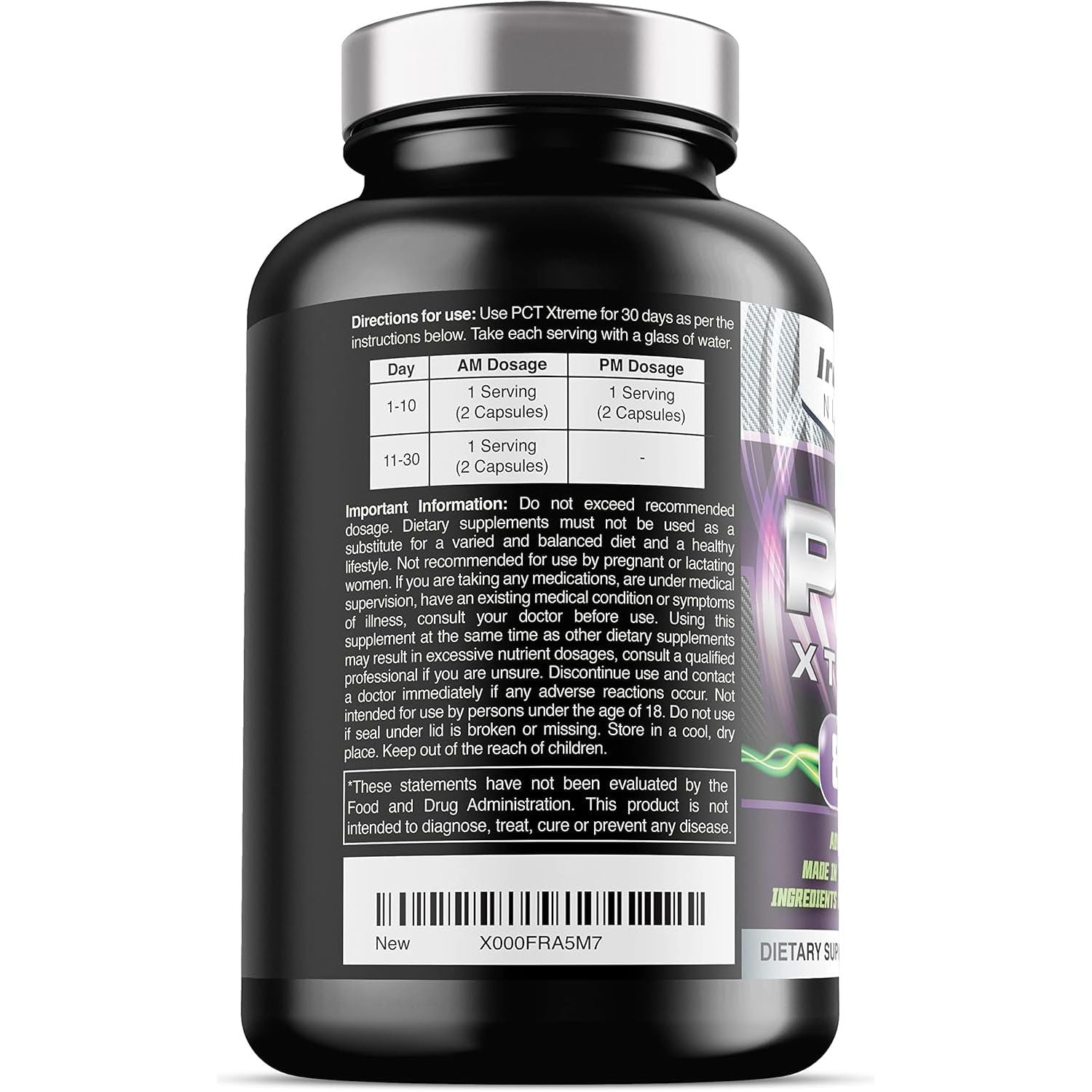 Iron Labs Nutrition PCT Xtreme - PCT Supplement for Men - 4 Week Course - Post Cycle Support Booster (80 Capsules)