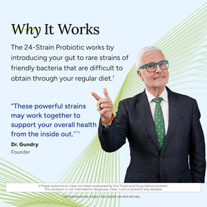 Gundry MD® 24 Strain Probiotic with 30 Billion Cfus, 30 Count