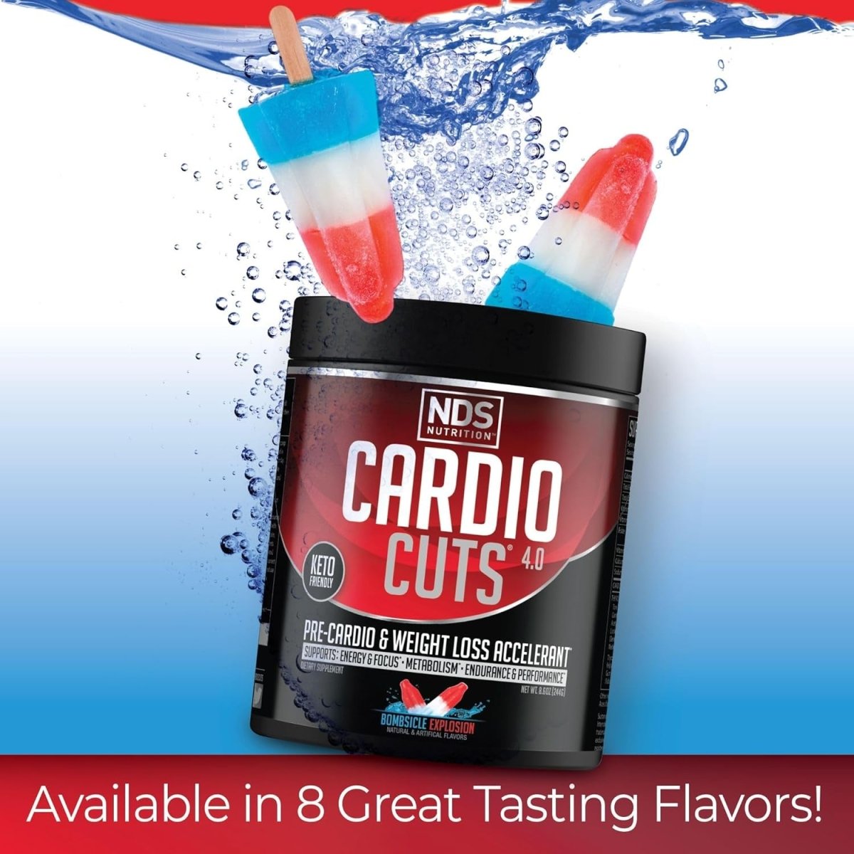 Cardio Cuts 4.0 - Bombsicle Explosion, 8.6 Ounce (Pack of 1) - Suppviv