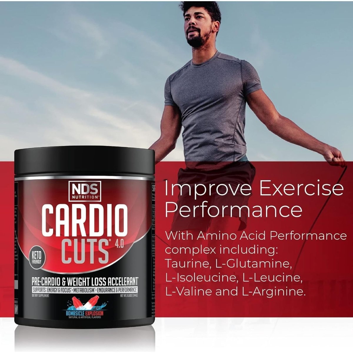 Cardio Cuts 4.0 - Bombsicle Explosion, 8.6 Ounce (Pack of 1) - Suppviv