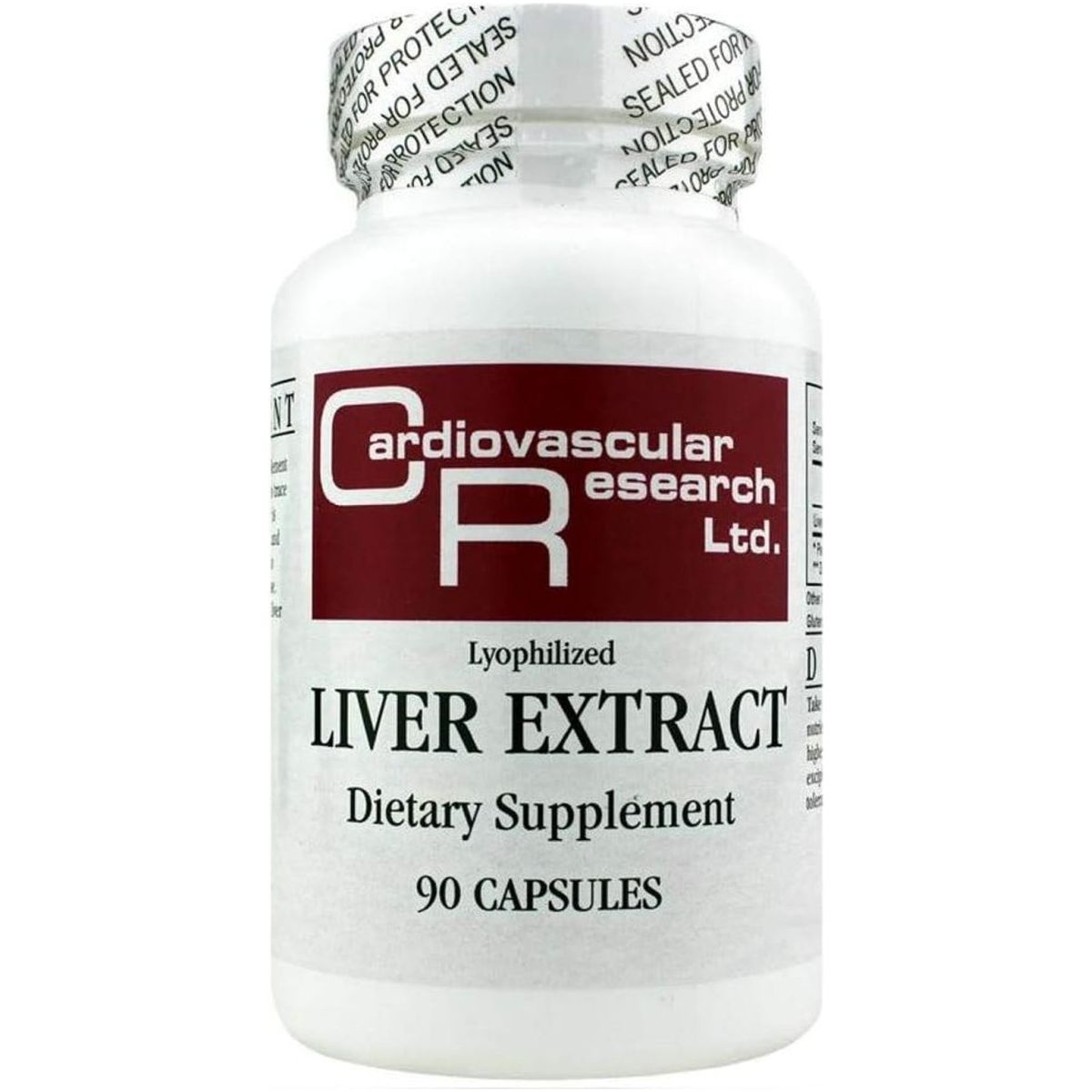 Cardiovascular Research Liver Extract, White, 90 Count - Suppviv