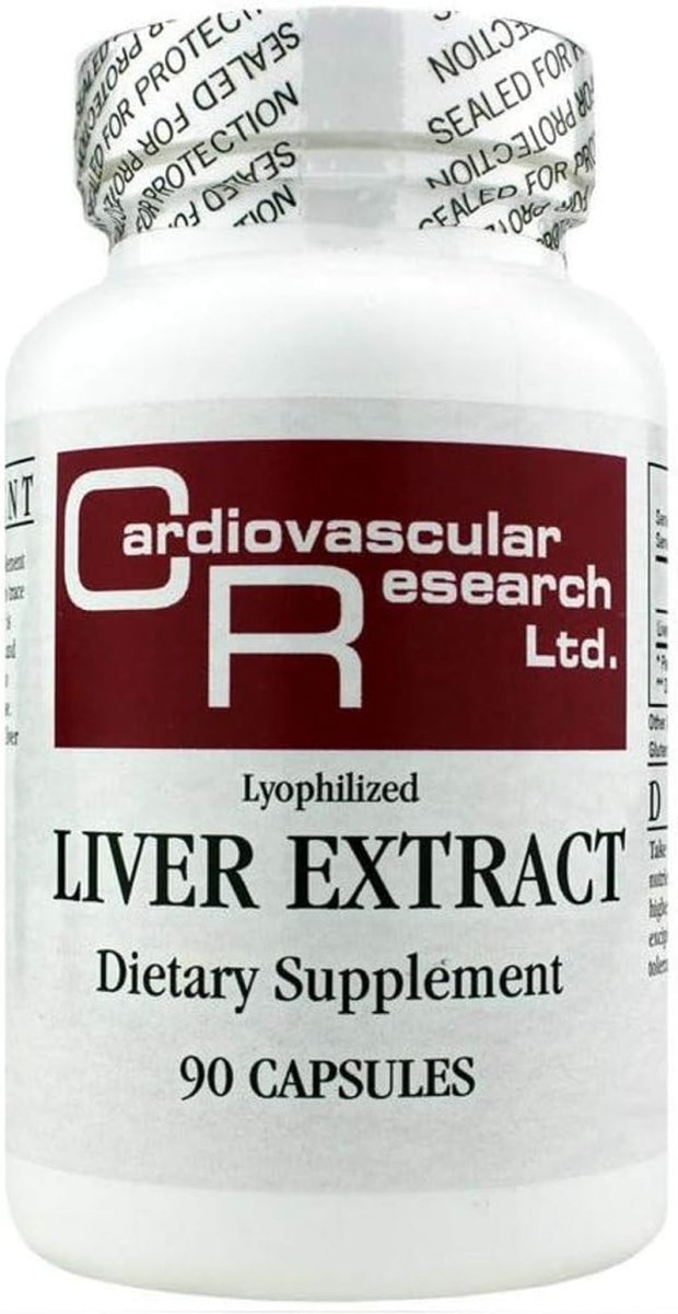 Cardiovascular Research Liver Extract, White, 90 Count - Suppviv