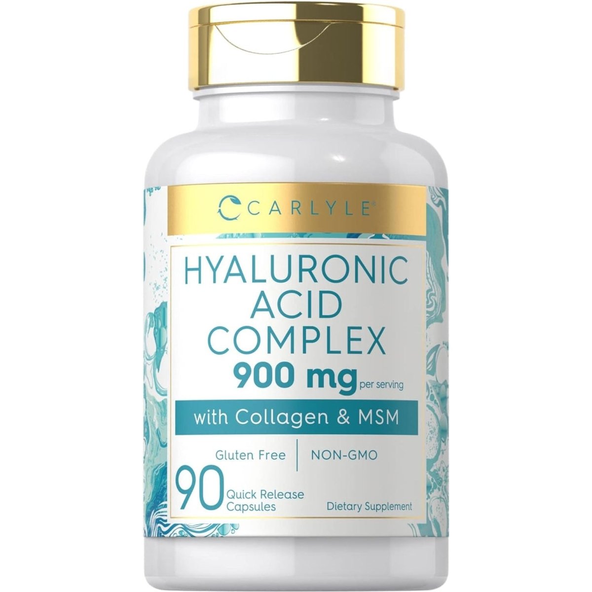 Carlyle Hyaluronic Acid Complex 900 Mg | with Collagen and MSM | 90 Capsules - Suppviv