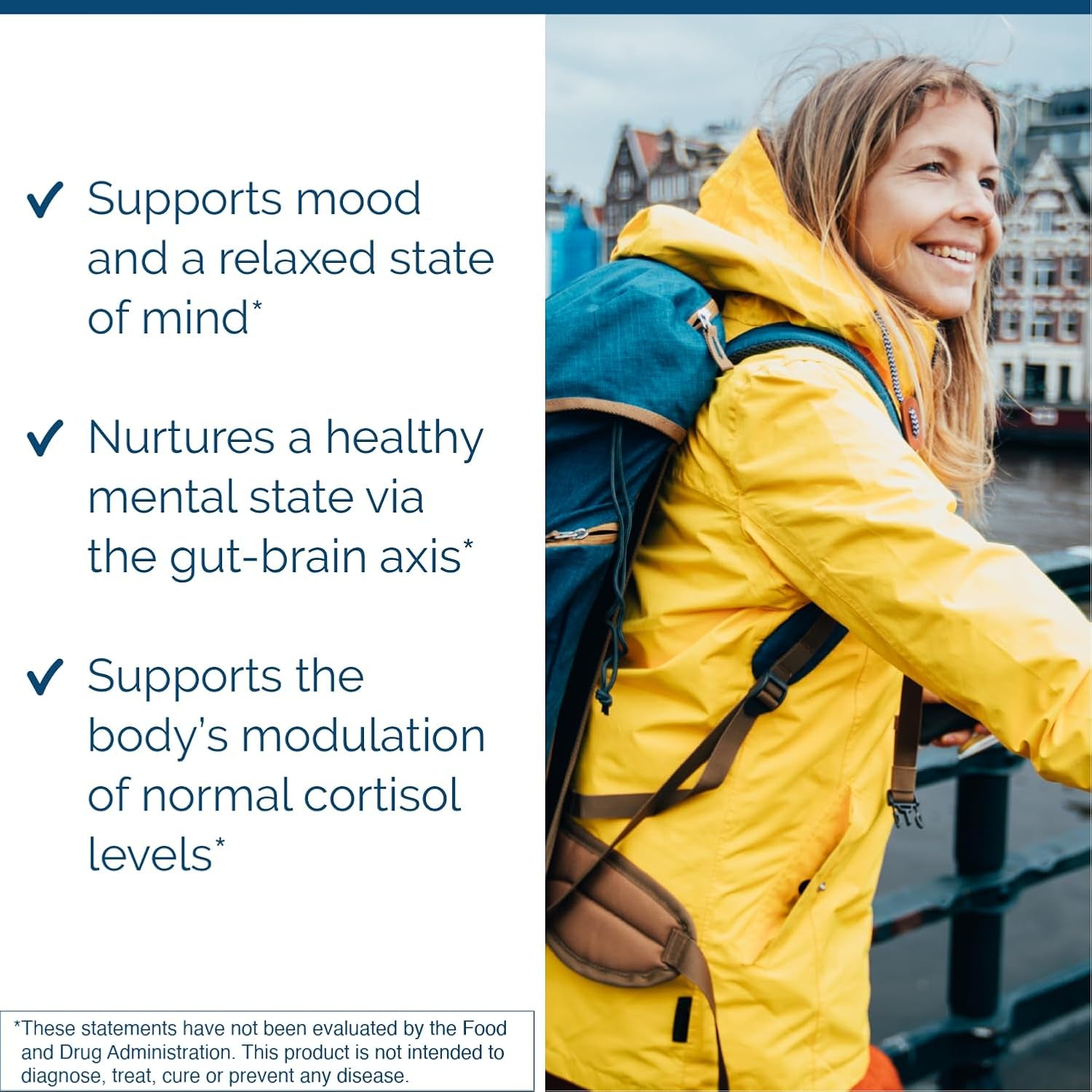 Researched Nutritionals Anxiaease - Stress, Cortisol Management & Mood Support Supplement (120 Capsules)