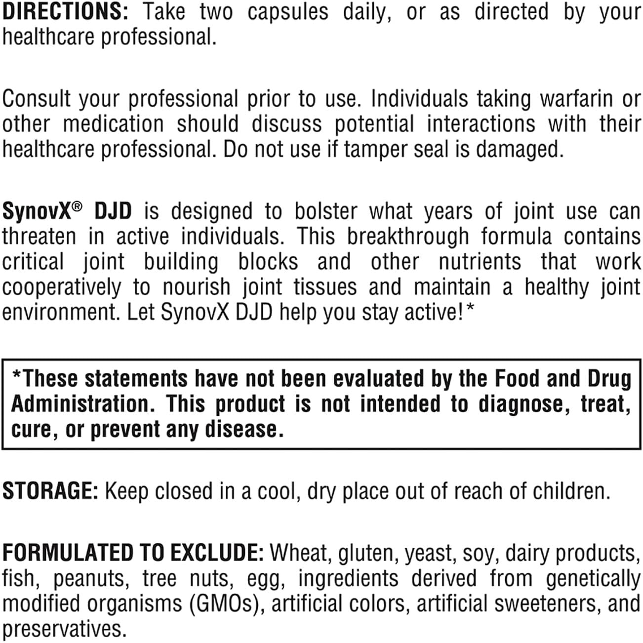 XYMOGEN Synovx DJD - Helps Maintain Healthy Joints + Provides Joint Tissue Building Blocks  (120 Capsules)