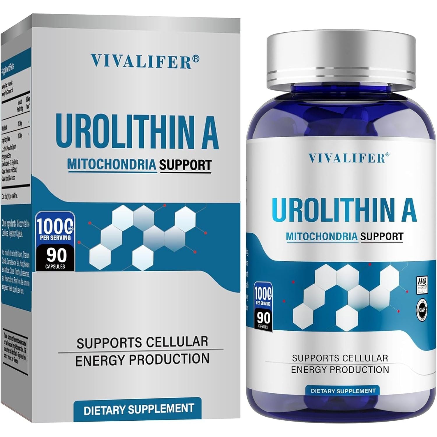 1000 MG Urolithin a Supplement for Healthy Aging and Mitochondrial Support, Cell Repair 90 Softgels