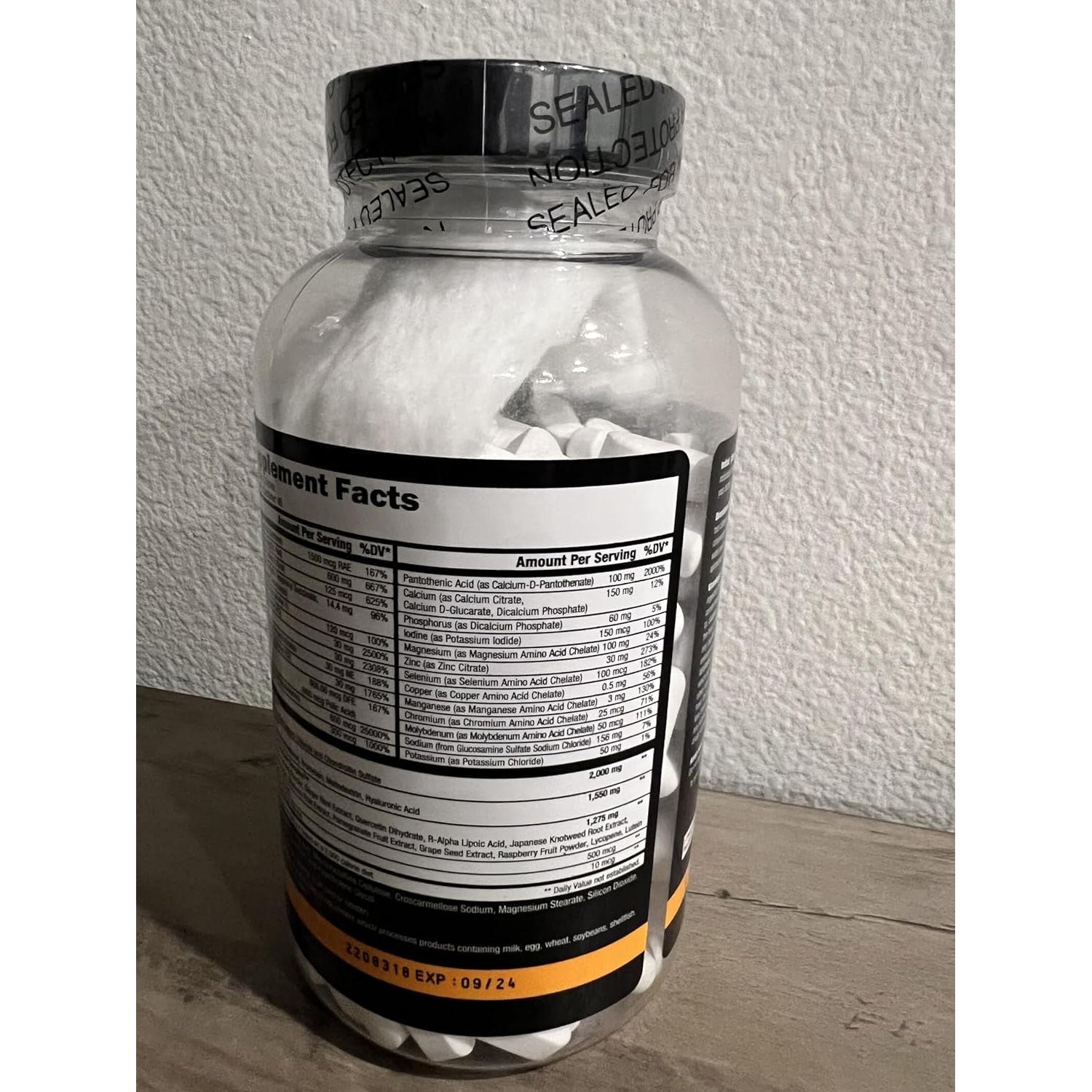 CONTROLLED LABS Orange Triad Daily Multivitamin for Workout, Digestion, Immune, and Joints, 45 Servings