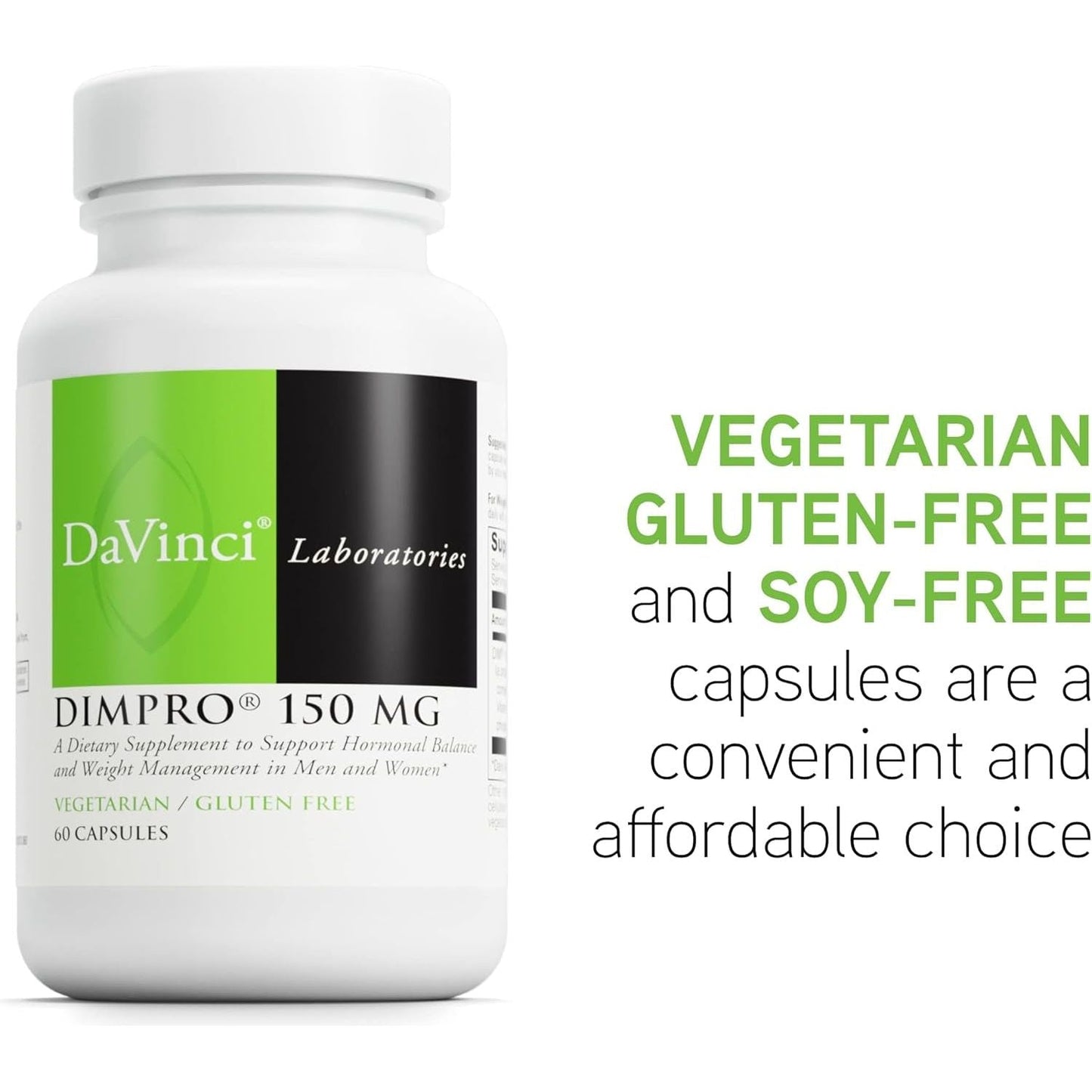 DAVINCI Labs Dimpro 150 Mg to Support Hormonal Balance & Healthy Weight Management 60 Capsules