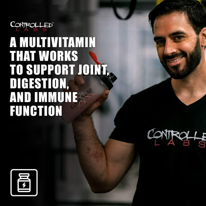 CONTROLLED LABS Orange Triad Daily Multivitamin for Workout, Digestion, Immune, and Joints, 45 Servings