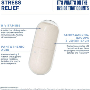 Habit Stress Relief Supplement - New Look, Supports Relaxation & Mood Balance (60 Capsules)