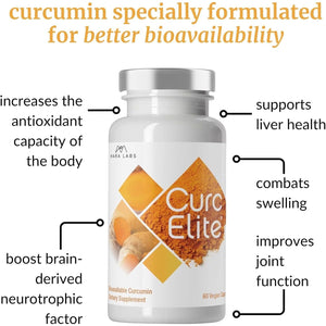 Mara Labs Curcelite Curcumin | Turmeric Extract 95% Curcuminoids | 30 Servings