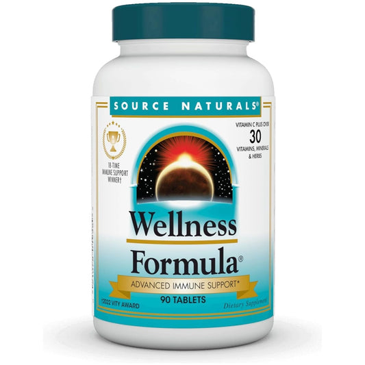 Source Naturals Wellness Formula Bio-Aligned Vitamins & Herbal Defense - Immune System Support Supplement & Immunity Booster* - 90 Tablets