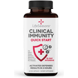 Lifeseasons Clinical Immunity - Immune System Support - Black Elderberry & Pre+Probiotics, 60 Count