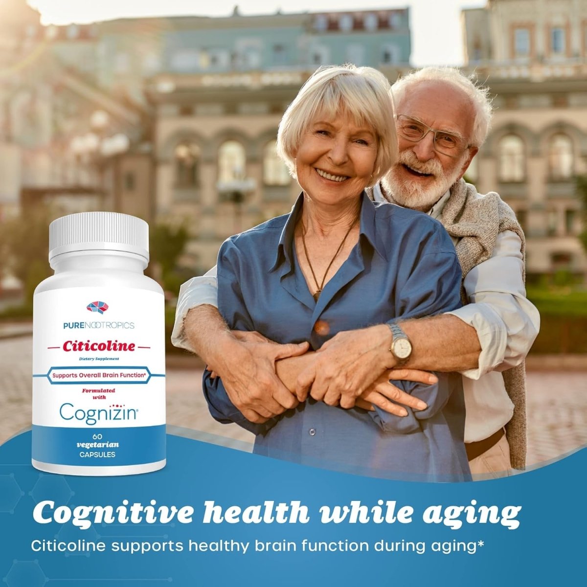 CDP Choline (Citicoline) 300 Mg | 60 Veg Cap| Supports Cognitive Function and Performance, Memory, Attention and Brain Health - Suppviv