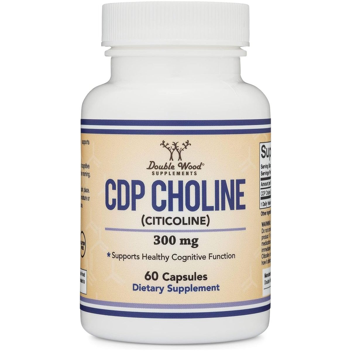 CDP Choline (Citicoline) Supplement, Pharmaceutical Grade, Third Party Tested (60 Capsules 300Mg) - Suppviv