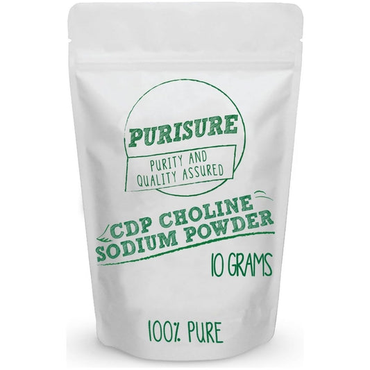 CDP Choline Powder, 10G, CDP Choline Supplements That Support Attention, Focus, and Energy, 40 Servings - Suppviv