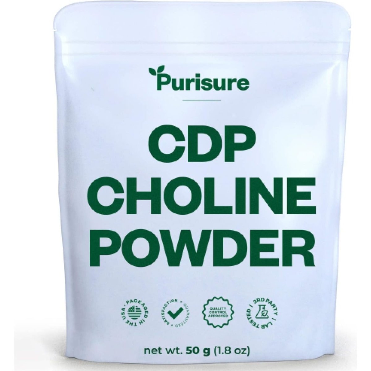 CDP Choline Powder, 50G, CDP Choline Supplements That Support Attention, Focus, and Energy, 200 Servings - Suppviv