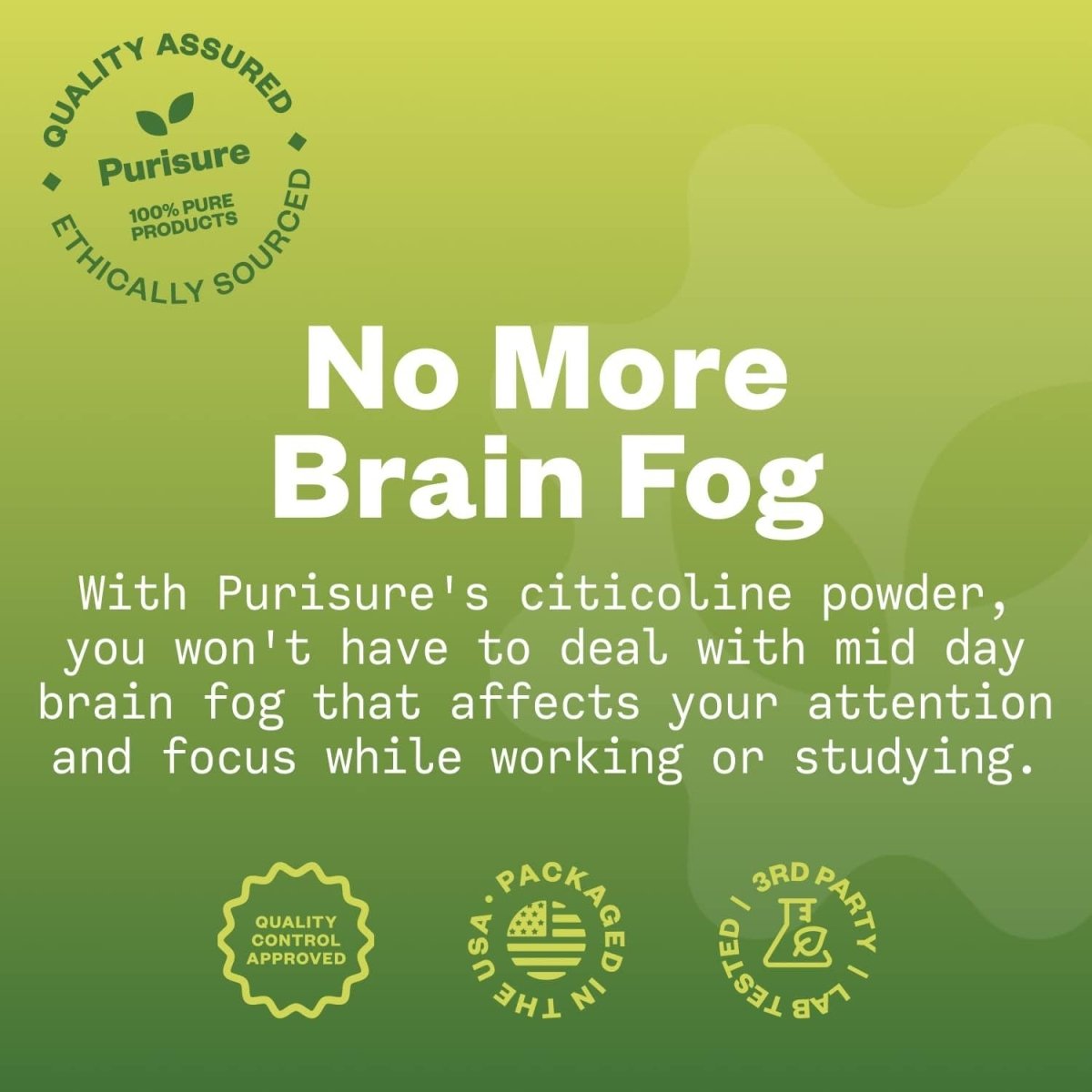 CDP Choline Powder, 50G, CDP Choline Supplements That Support Attention, Focus, and Energy, 200 Servings - Suppviv