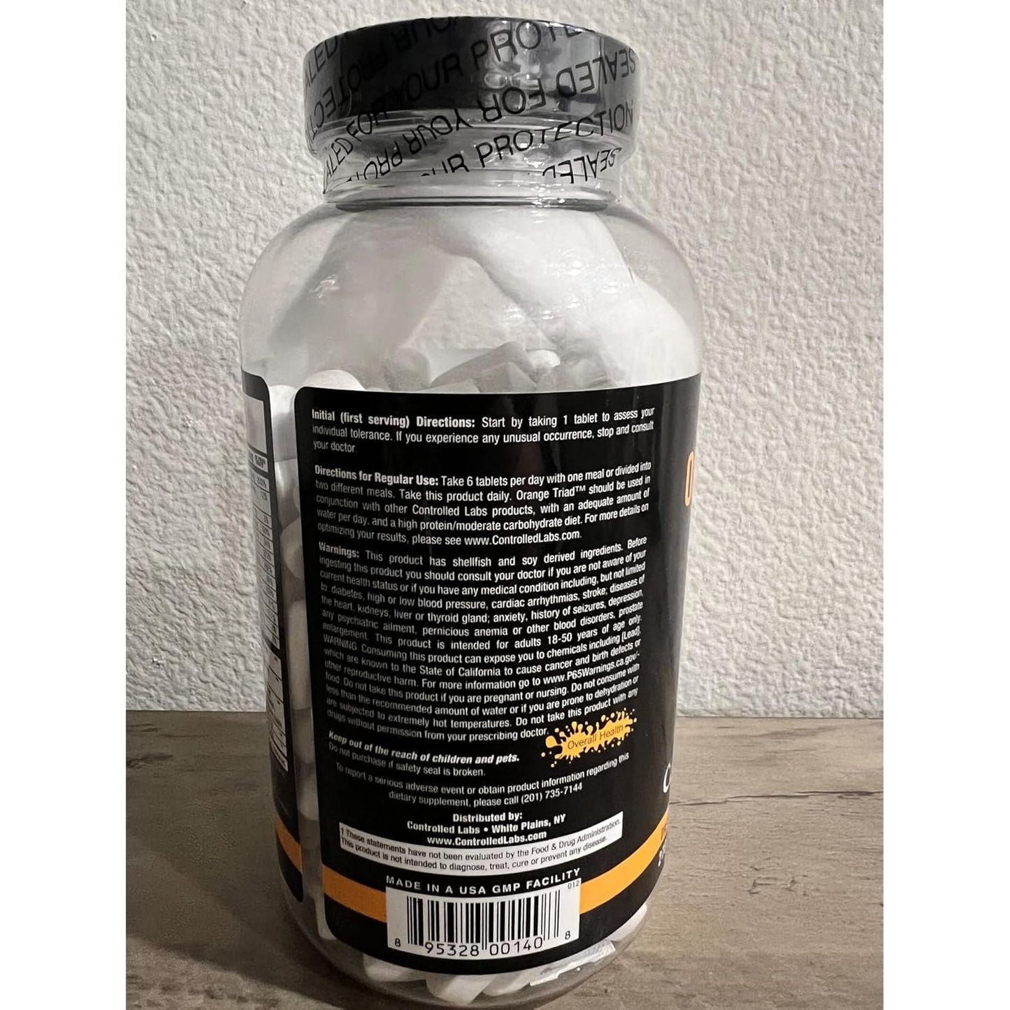 CONTROLLED LABS Orange Triad Daily Multivitamin for Workout, Digestion, Immune, and Joints, 45 Servings