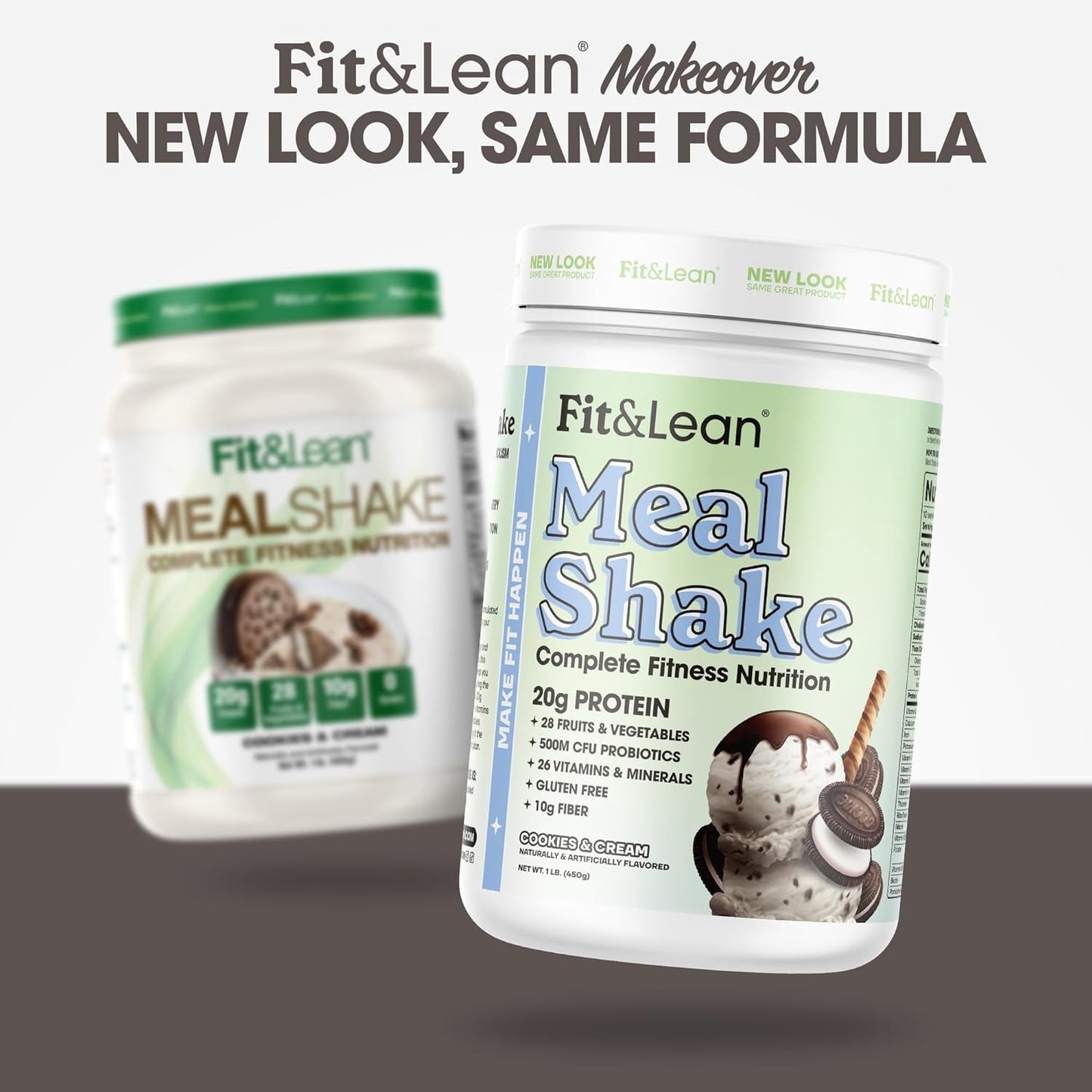 Fit & Lean Meal Shake, Fat Burning Meal Replacement, 1Lb, 10 Servings