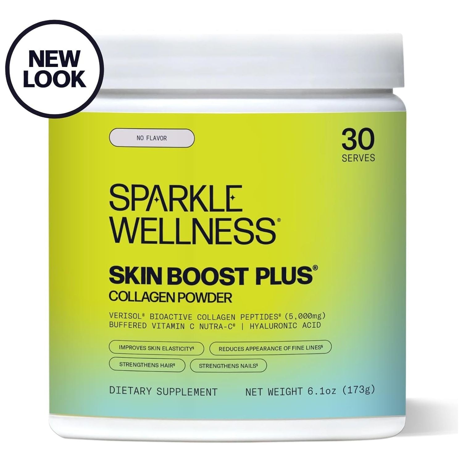Sparkle Wellness Skin Boost plus (No Flavor) | Collagen Powder Supplement [30-Servings]