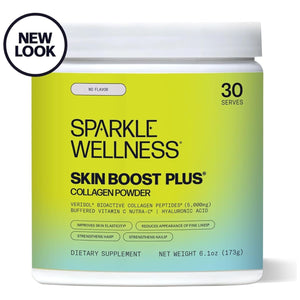 Sparkle Wellness Skin Boost plus (No Flavor) | Collagen Powder Supplement [30-Servings]