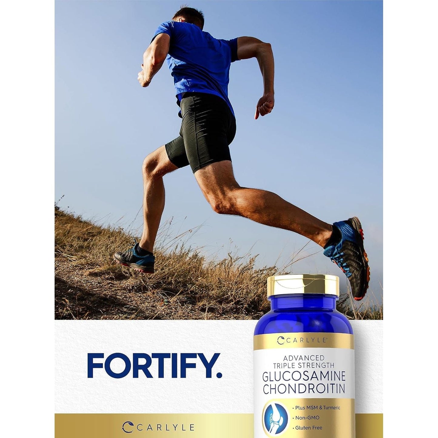 Carlyle Glucosamine Chondroitin MSM Turmeric | 4050 Mg | 200 Count 