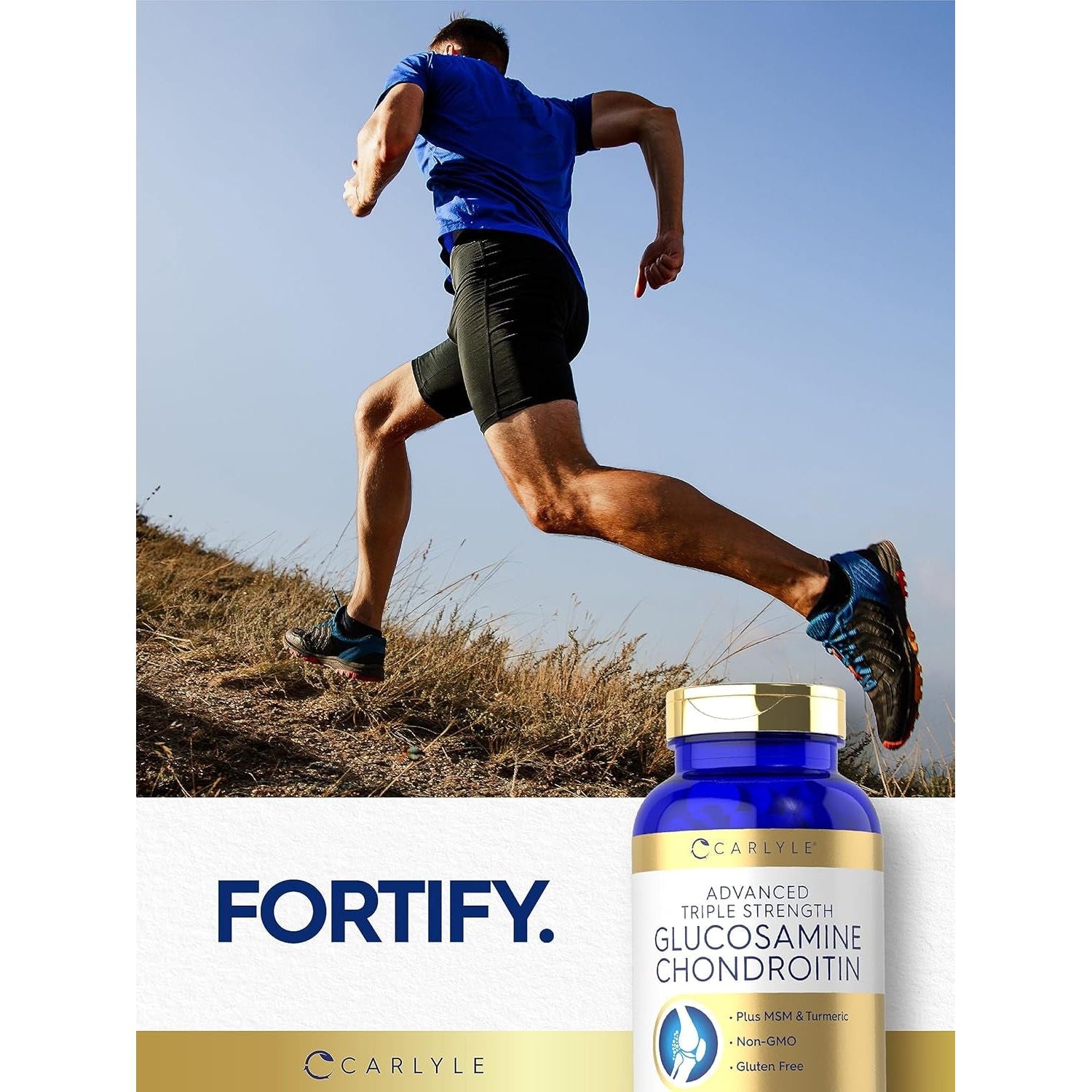 Carlyle Glucosamine Chondroitin MSM Turmeric | 4050 Mg | 200 Count 