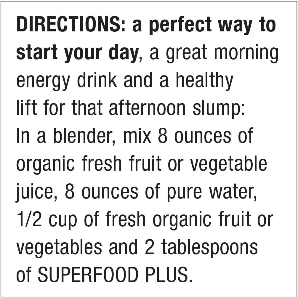 Dr. Schulze’S Superfood plus | Vitamin and Mineral Herbal Concentrate 14 Ounce Powder