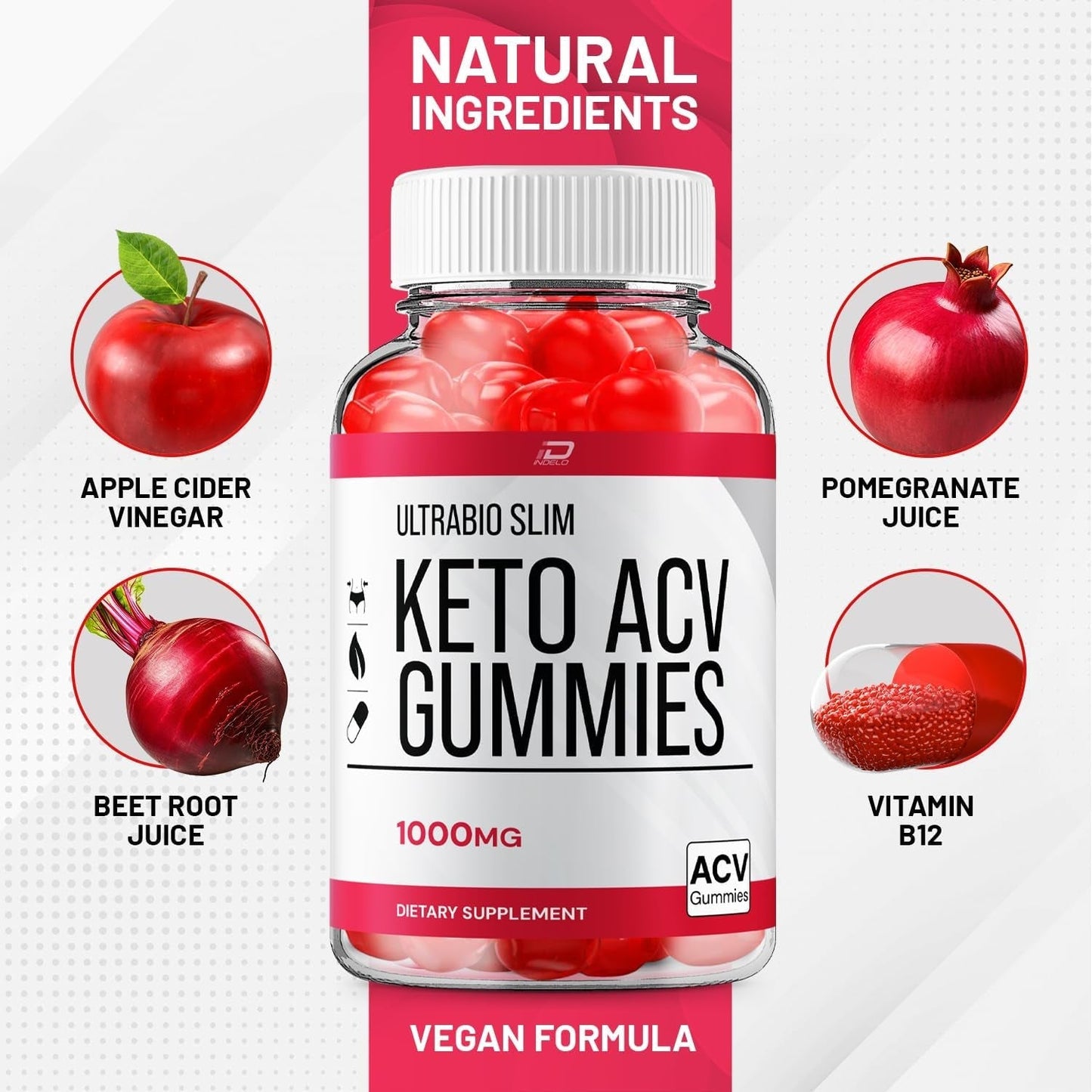 Ultra Bio Slim Keto plus ACV Gummies Dietary Supplement (60 Gummies)
