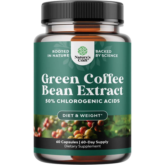 Green Coffee Bean Extract for Weight Loss - Natural Appetite Suppressant