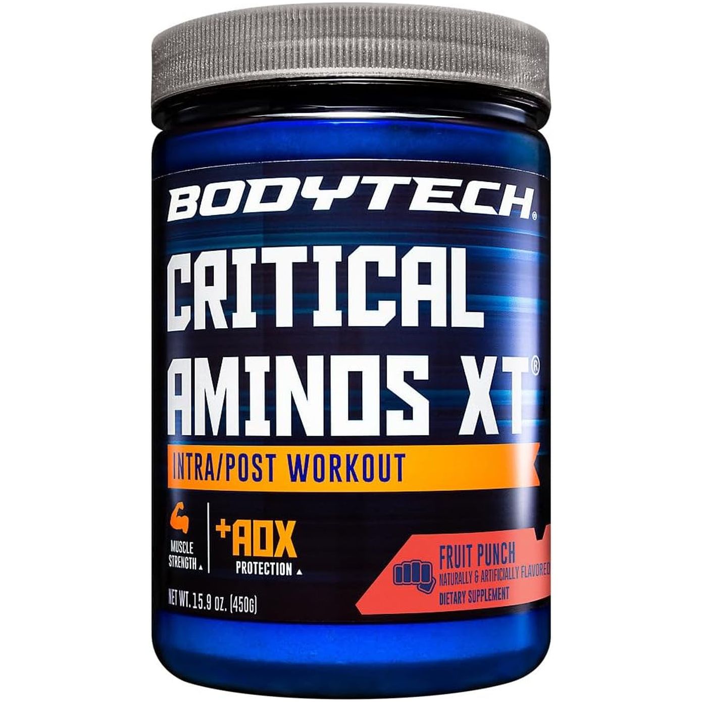 Bodytech Critical Aminos XT Intra/Post Workout Powder in Delicious Fruit Punch Flavor (45 Servings)