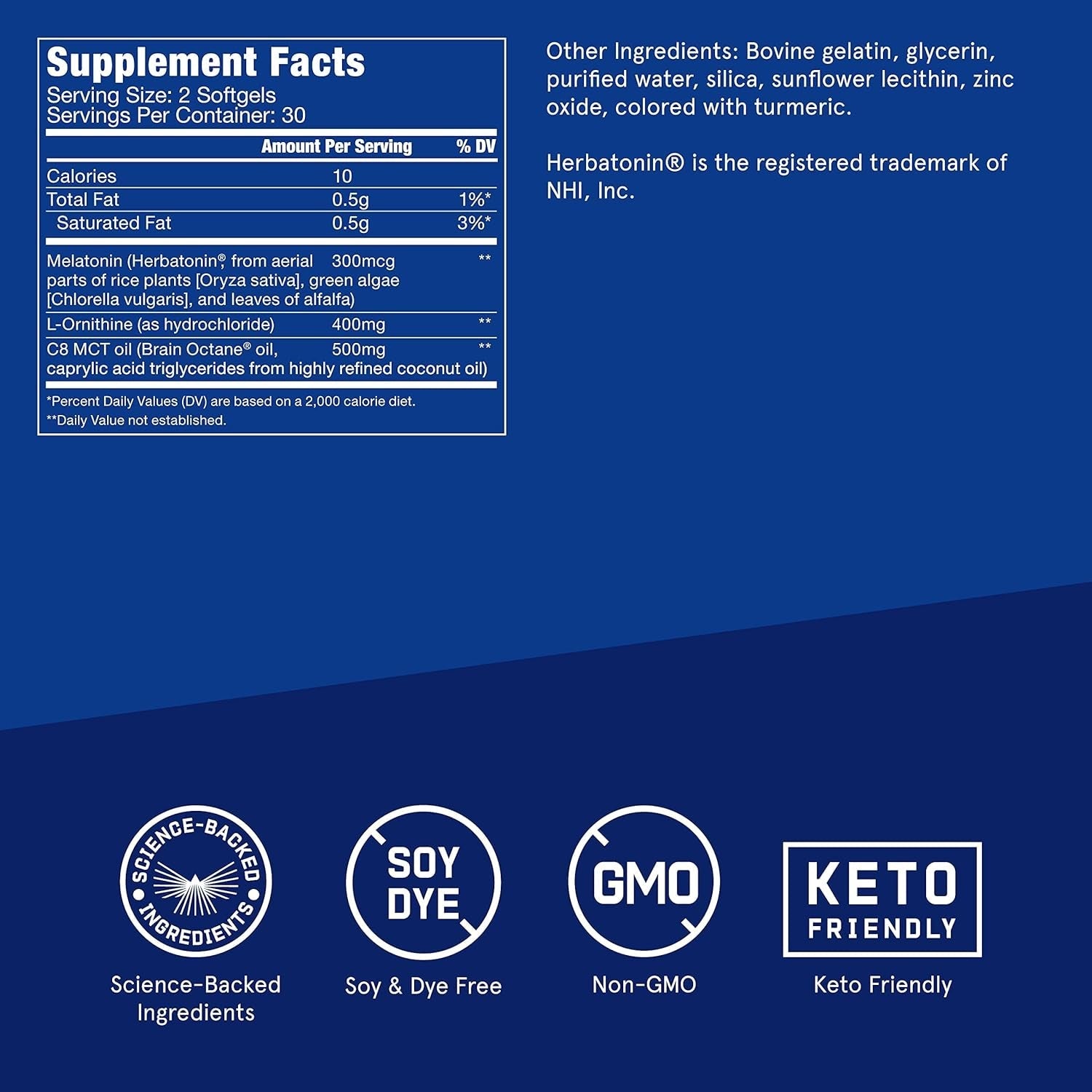 Bulletproof Sleep Mode Softgels Support Sleep 60 Count