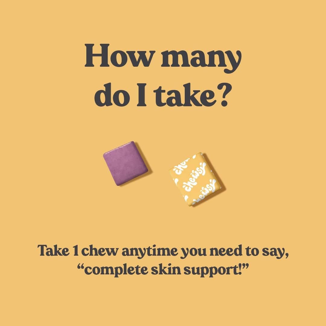 Chewsy Youthful Skin - Fruity Chews Vitamins 30 - Day Supply - Suppviv