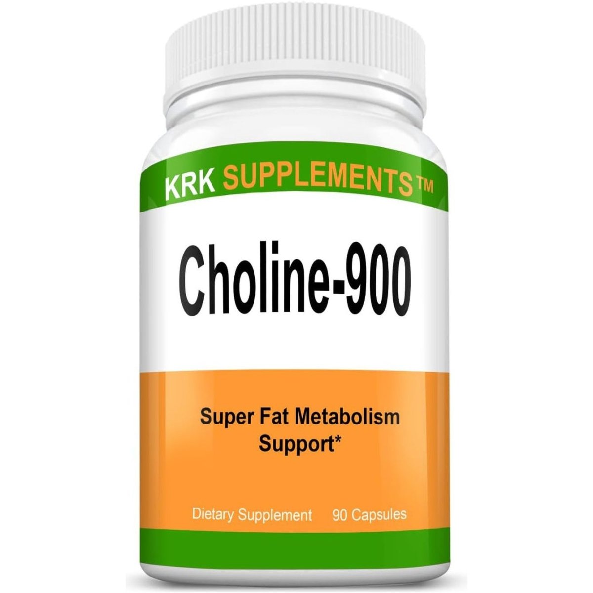 Choline Bitartrate 900Mg per Serving 90 Capsules KRK SUPPLEMENTS - Suppviv