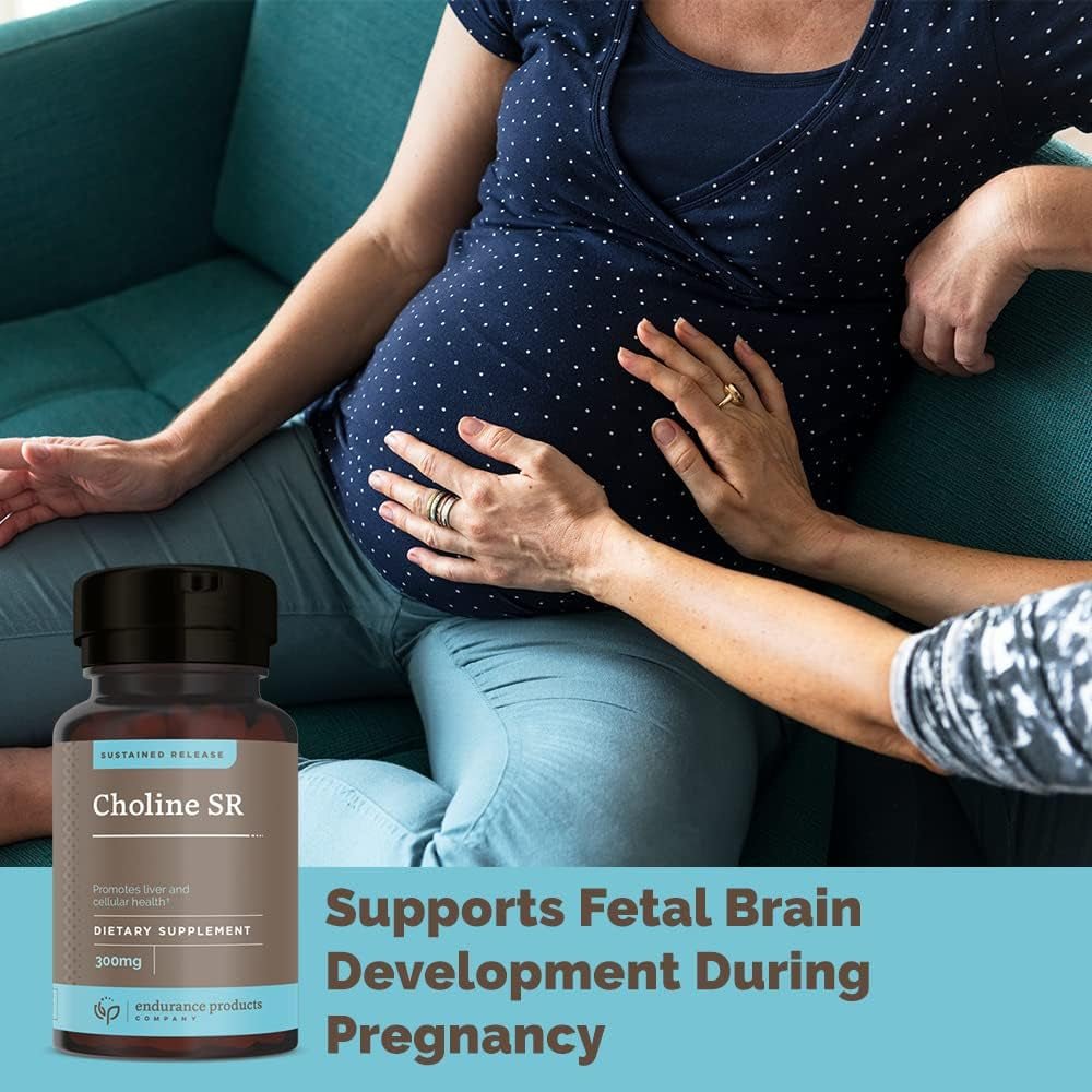 Choline Bitartrate Sustained Release - 300Mg 60 Tablet - Prenatal Supplement for Development & Growth - Suppviv